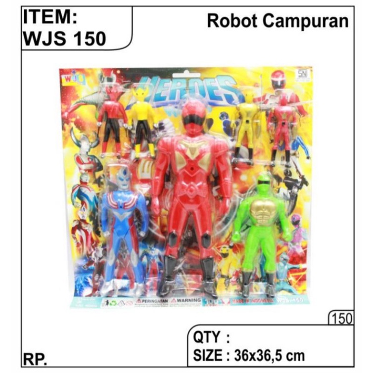 WJS 150 - Mainan Robot Campuran Ranggers WJS150