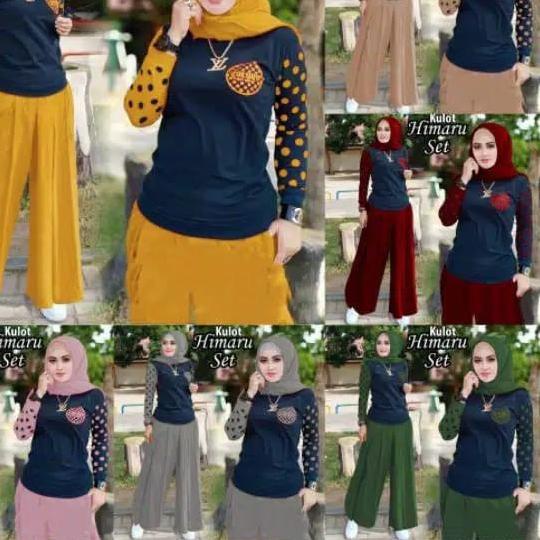 ✯ VS - SET KULOT HIMARU / SETELAN HIMARU KULOT / STELAN HIMARU KULOT / FASHION WANITA TERBARU ✲