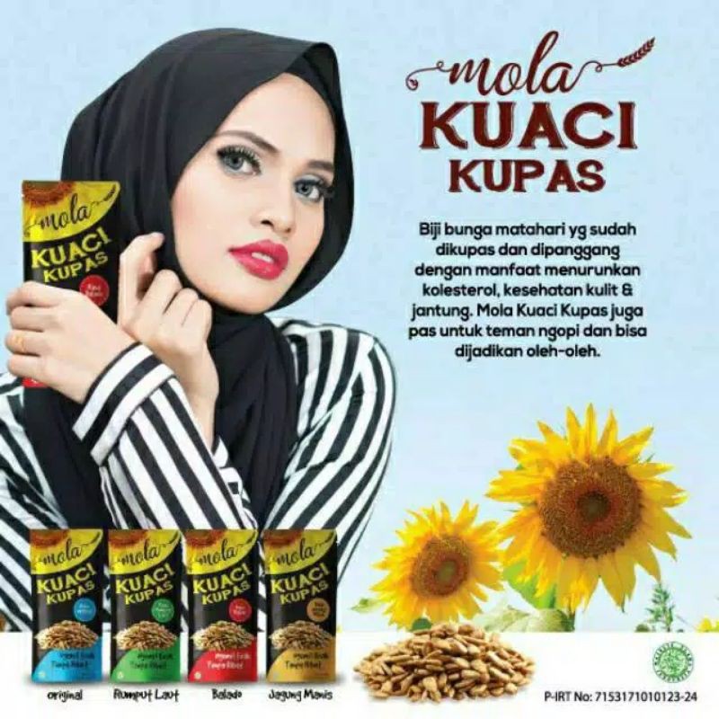 

Kuaci Kupas Mola Bergizi 50 gram