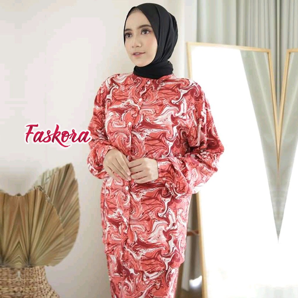 One Set Tie dye Wanita Candy XXL - Setelan Jumbo Rayon Wanita Kekinian - Pajamas Tiedye Set