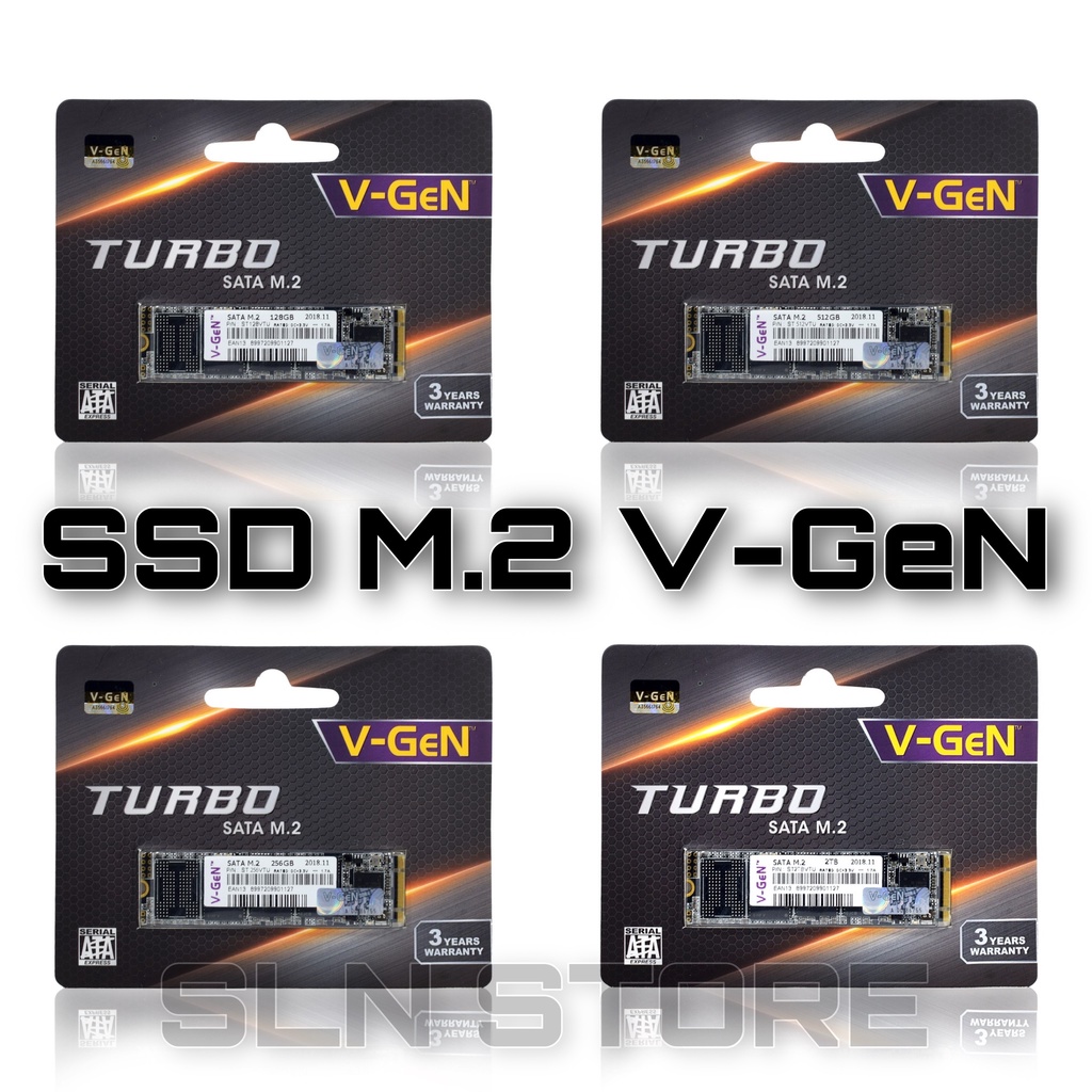 SSD 128GB 256GB 512GB 1TB M.2 / M2 SATA III 2280 V-GeN Turbo 2TB