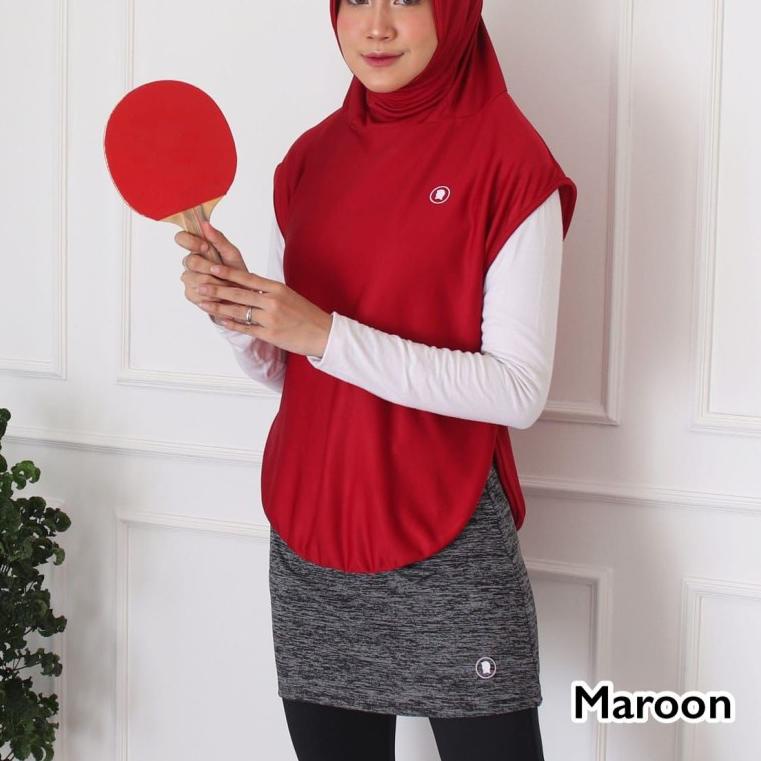 ➳ Rompi Vest Luaran Hijab Sport Olahraga Utk Lari Senam Sepeda Pakaian Olahraga Wanita Hijab Muslim