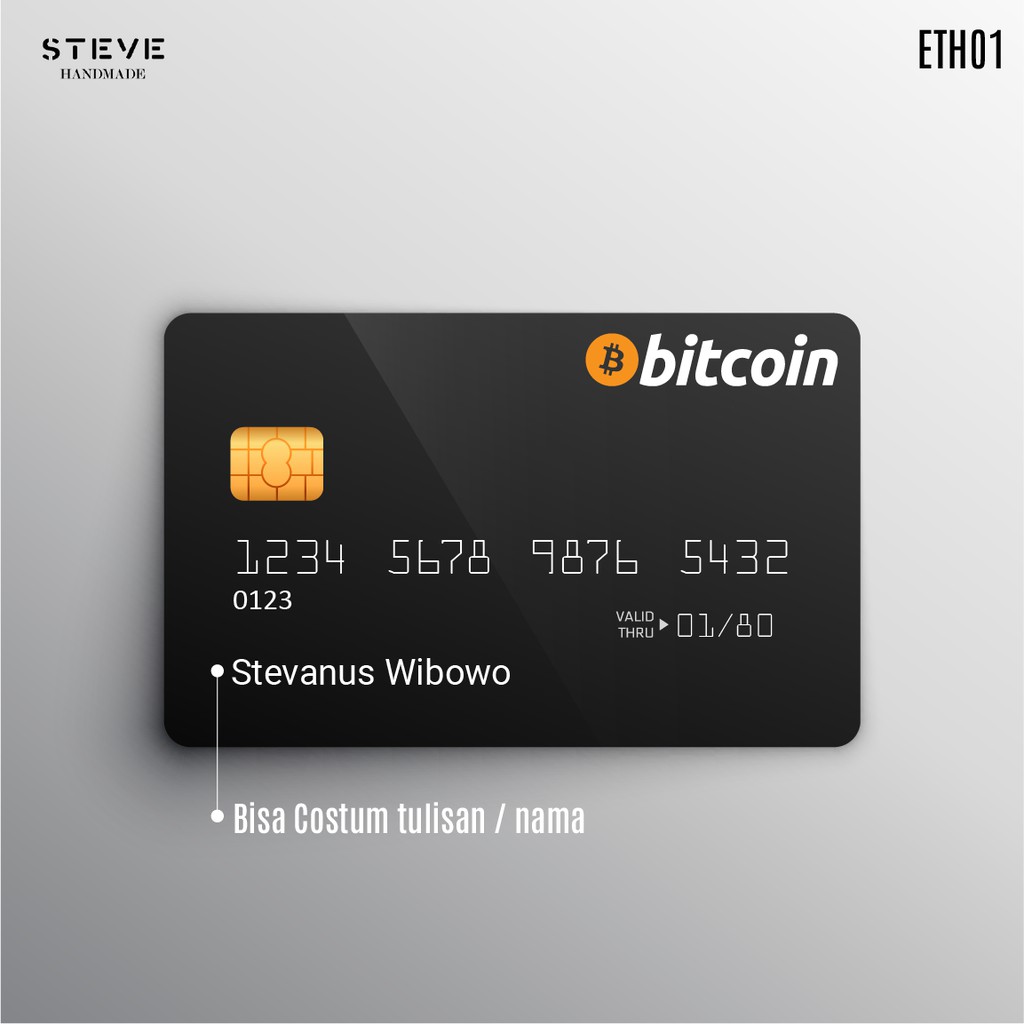 Flazz Custom Bitcoin Cryptocurrency ETH Doge BNB Credit Card Kartu Gen2 FG2006