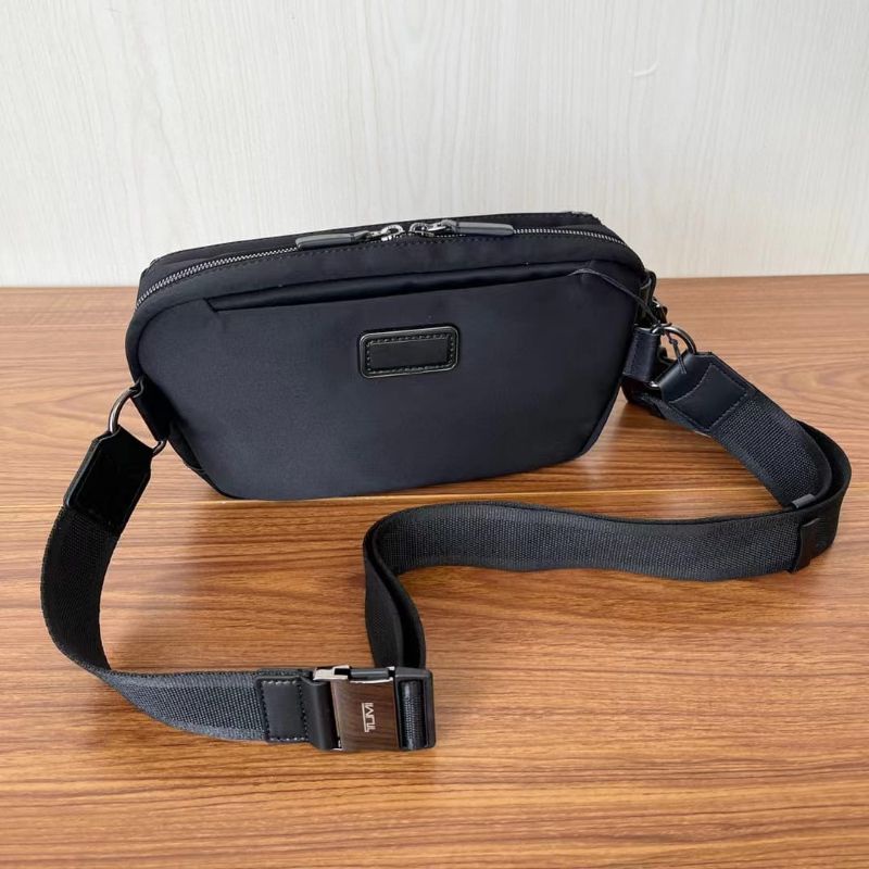 6602017 tas selempang harrison daven waist pack slingbag dante branded hitam nylon terlaris P1SHOES