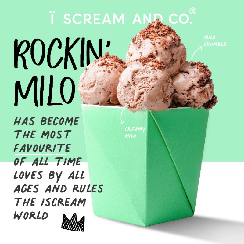 Iscreamandco ROCKIN’ MILO Ice Cream