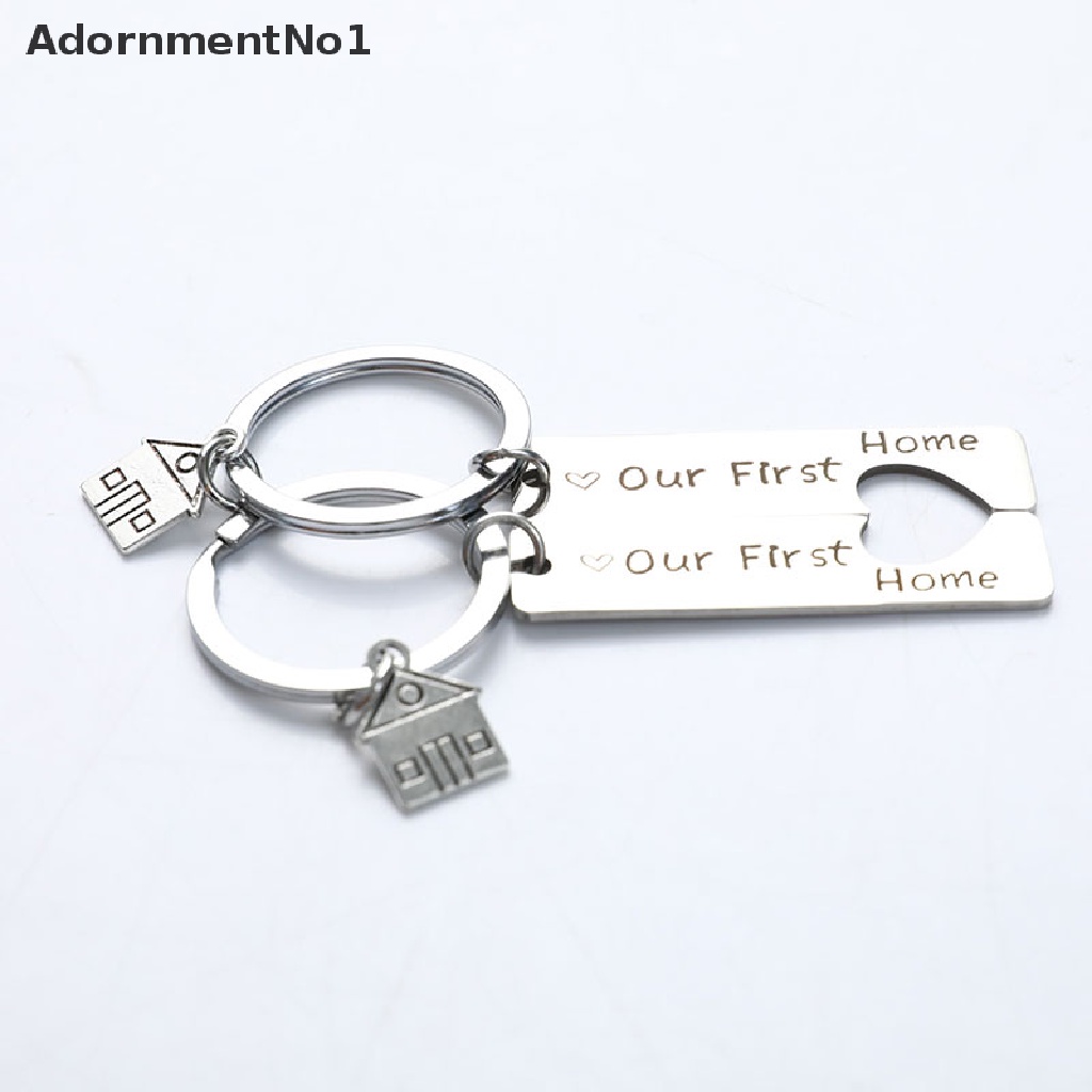 (AdornmentNo1) 2pcs / set Gantungan Kunci Custom Untuk Hadiah Valentine / Anniversary