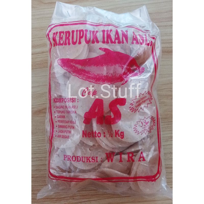 

Kerupuk/Krupuk Ikan Asli Cap As Khas Pontianak/Kalbar~Belum digoreng