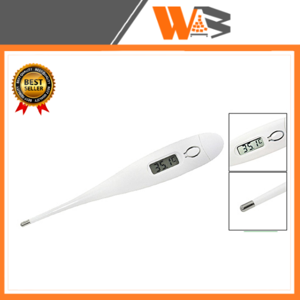 COD Digital Thermometer with Beeper Termometer Digital Putih untuk Mulut Ketiak dan Rectum Thermometer Bayi Thermometer Digital Alat Pengukur Suhu Badan Tubuh Bayi Baby Anak Dewasa termometer mulut ukur ketiak