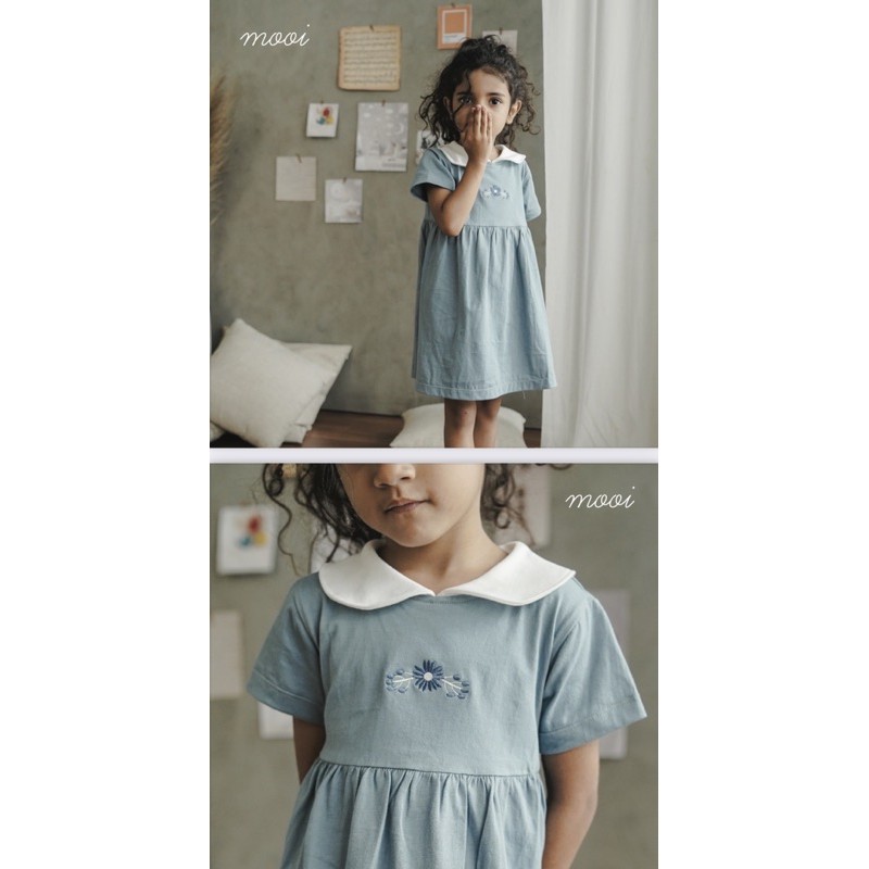 MOOI Sera Collar Dress / Baby Dress High Quality 0-5 Tahun CBKS SO