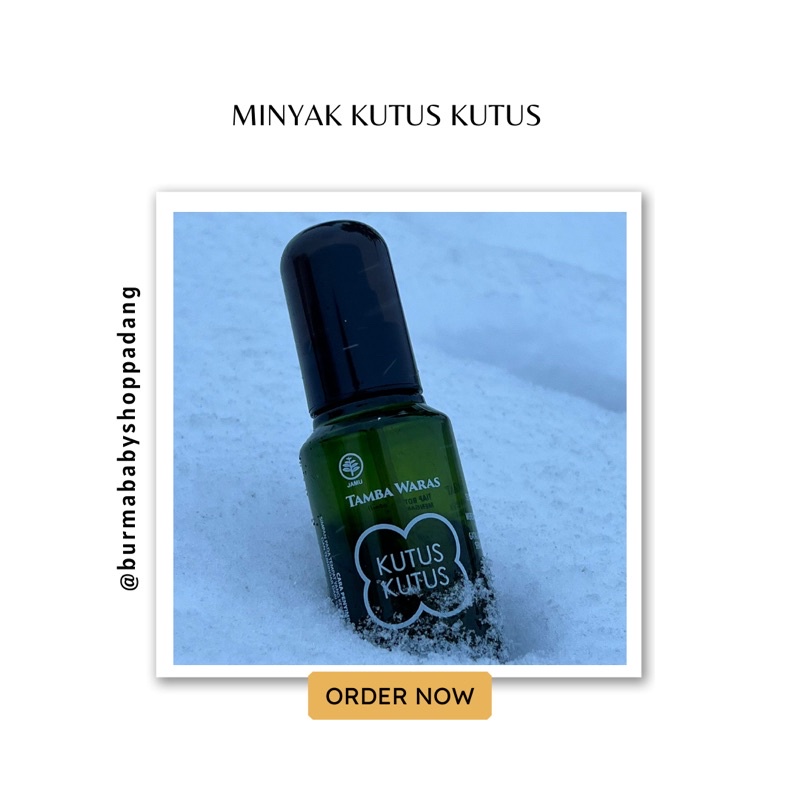 Minyak kutus kutus herbal organic 100ml - minyak balur organik