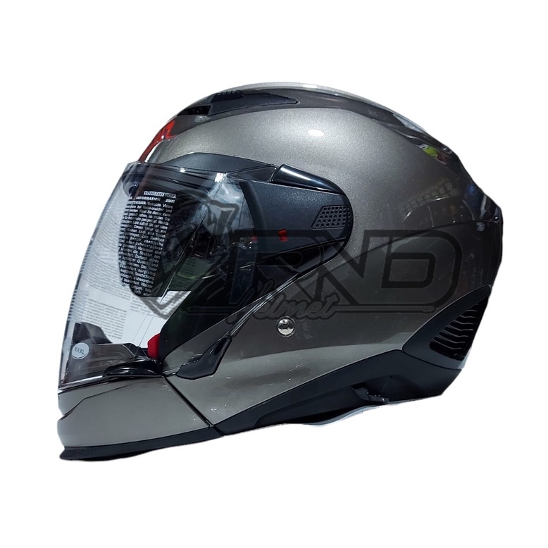 Jual Helm Zeus 611c Dark Silver Met Half Face Full Face Shopee Indonesia