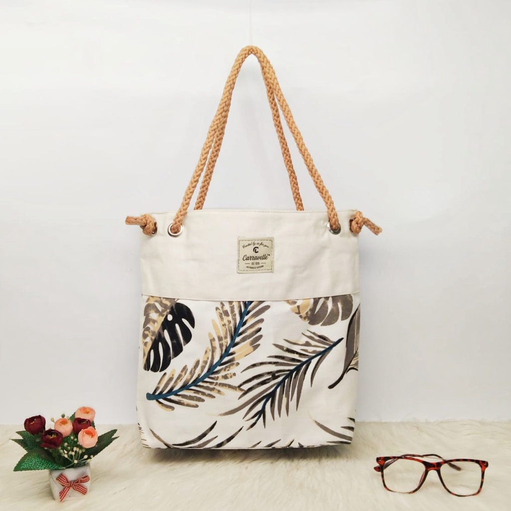 TOTE BAG KANVAS WANITA TAS TENTENG WANITA TALI SUMBU MOTIF/SHOPPING BAG/TAS CANVAS TALI SUMBU UTK TAS KULIAH/TAS BELANJA /TAS SEMINAR BISA CUSTOM SABLON