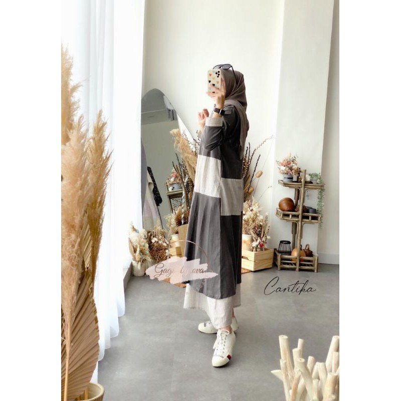 Gamis + outer Cantika two pcs