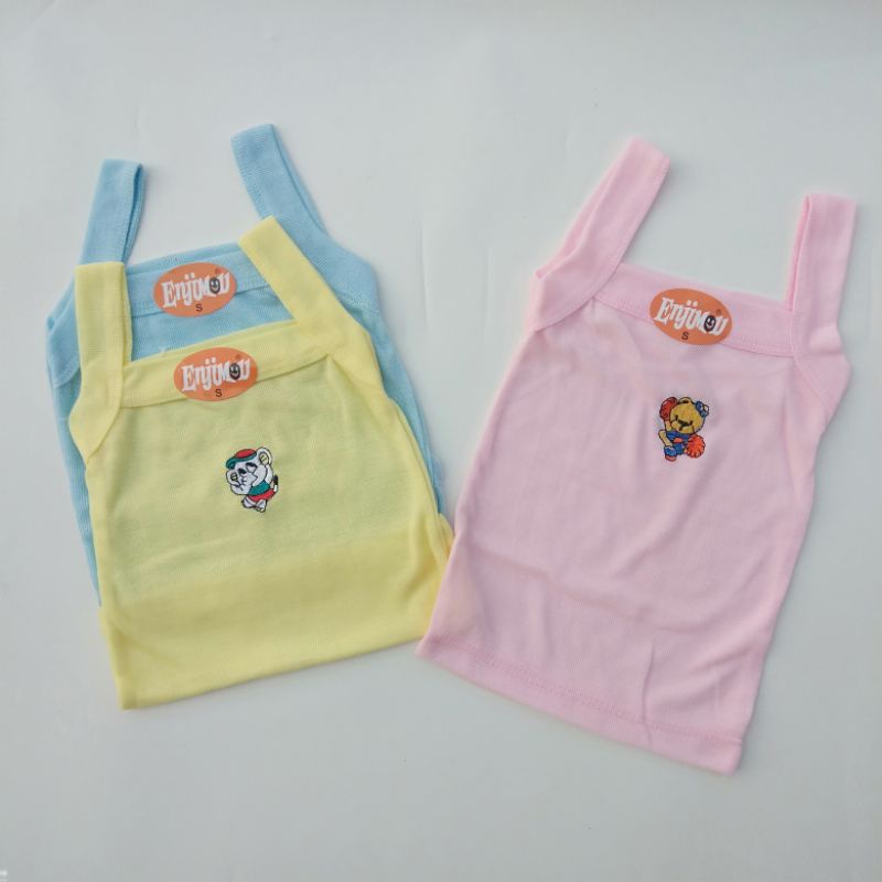 12 Pcs Kaos Sporot Kaos Dalam Anak Perempuan Singlet Enjimou Bordir Murah