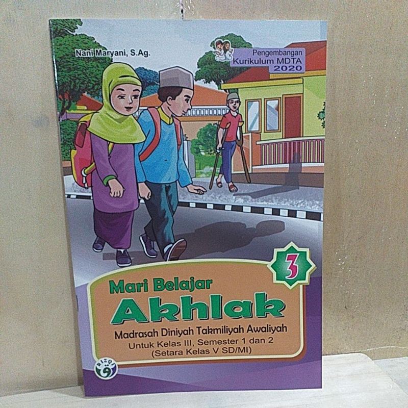 akhlak kelas 3 pengembangan kurikulum MDTA 2020 edisi 2023