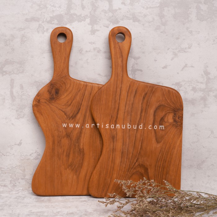 

Ganapatih - Talenan Kayu Jati Food Grade Bahan Natural | Props Foto - S - 18x33cm - BARU