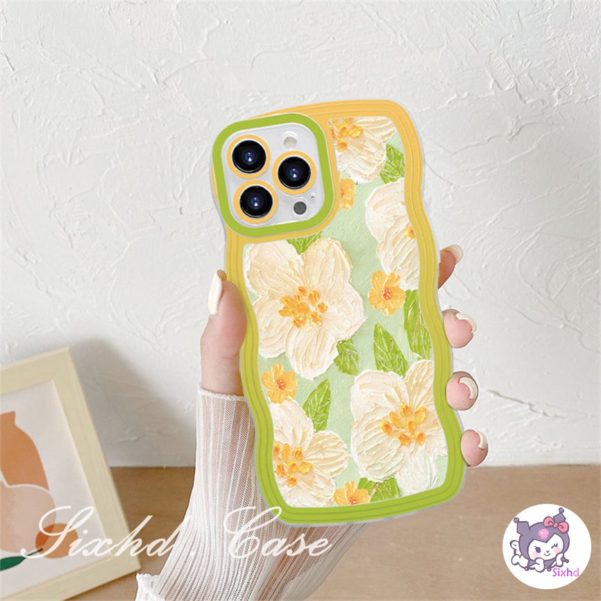 Redmi 12C 11A 10C 9T 9C Note 12 11s 11 10 9 8 Pro 10A 10 9A 9  A2 A1 Xiaomi 11Lite 12T 12Lite 11T 10T Poco M3 F3 X5 X4 X3 Pro Colorful Fashion Flowers Wave Edge Phone Case Soft Cover