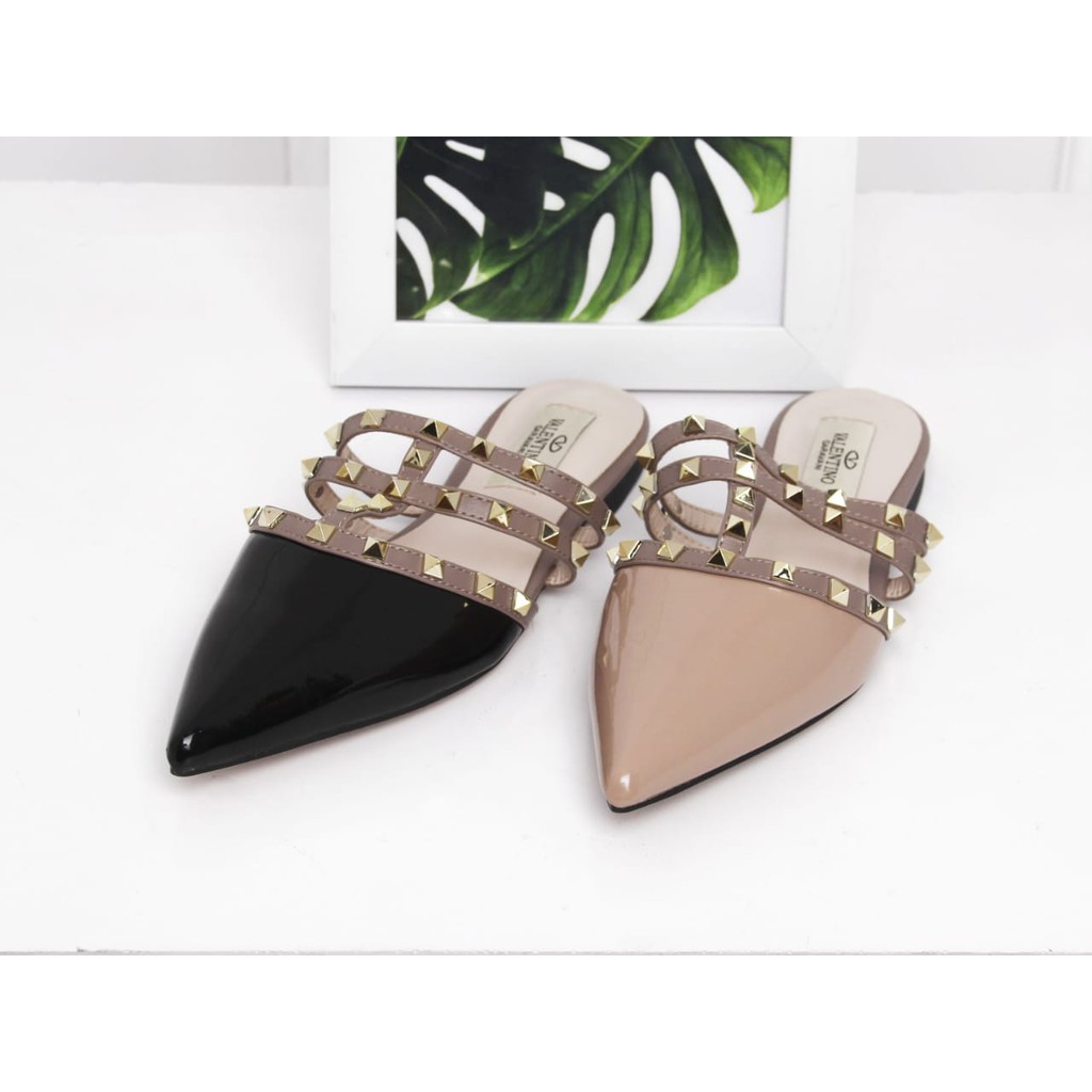 Sandal Valentino Rockstud Flat TX089-V1