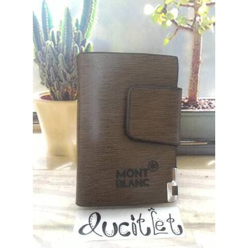 {New Product} Dompet Kartu Atm/Nama/Kredit Kulit Mont Blanc