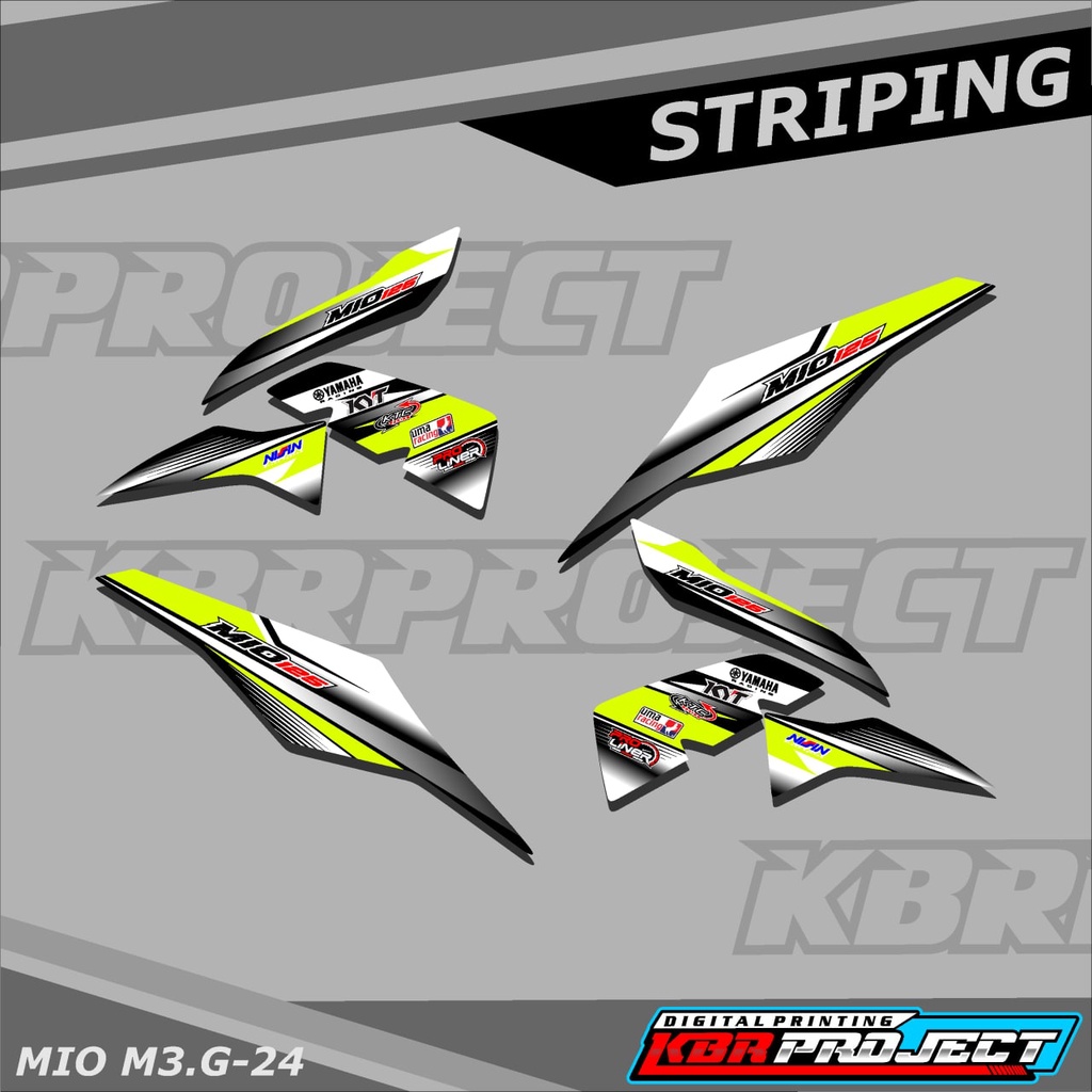 [COD] Stiker MIO M3 variasi Racing sticker motor YAMAHA MIO M3 G.24 HOLOGRAM TRANSPARAN