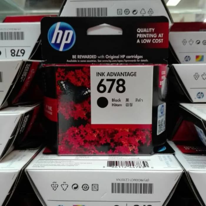 HP Tinta Katrik / Ink Cartridge 678 Black / Hitam / Colour / Color / Warna