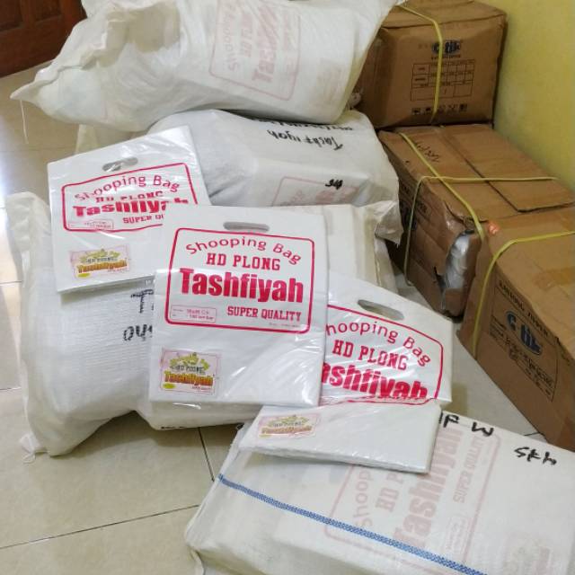 PLASTIK HD PLONG PUTIH 30x40 cm POLOS +/- 100PCS  HD PON