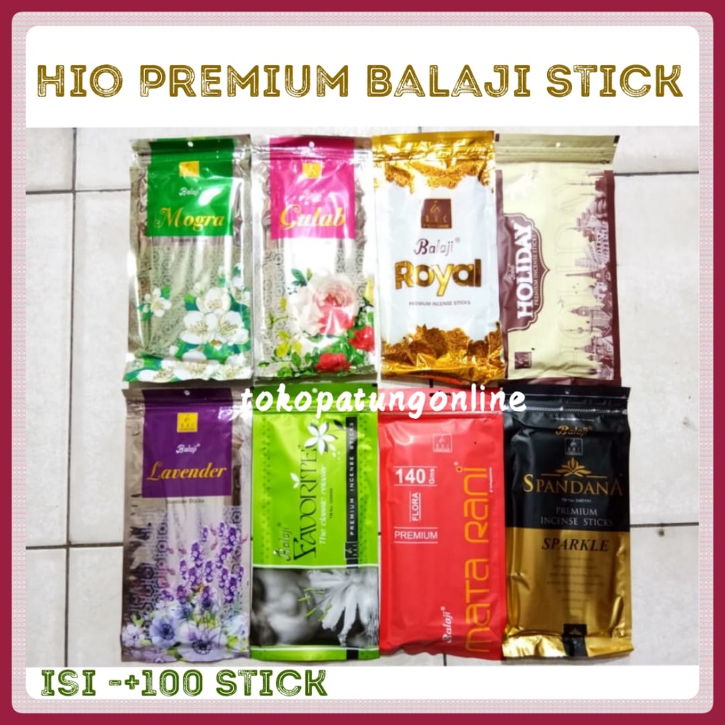 Hio Dupa Balaji Premium Wangi India Incense Stick Pouch