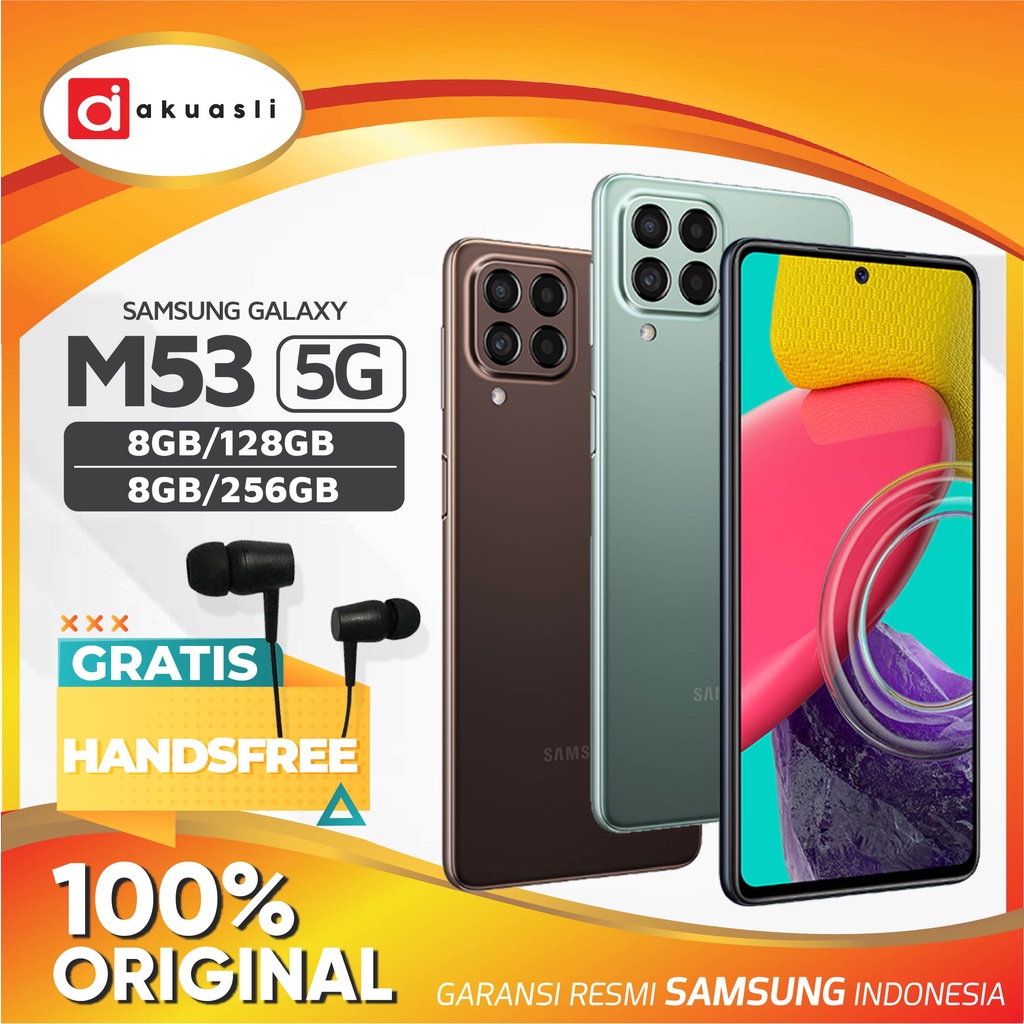 Samsung M53 5G 8/128 8/256 8GB 128GB 256GB RAM 8 ROM 128 256 GB HP Smartphone Android