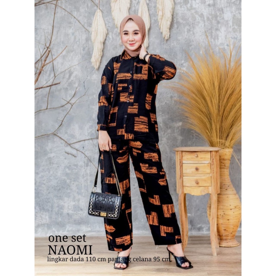 ONE SET NAOMI WATTS SET RAYON  / SETELAN RAYON / PIYAMA RAYON / SET WANITA / SETELAN WANITA KEKINIAN