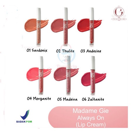 ❤ SHASYA ❤ Madame Gie Always On Lip Cream BPOM | Lipcream lipstick lipstik Madamegie Gisella