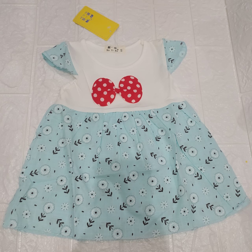 Dress Anak Impor / Dress Anak Perempuan Fashion Anak / Fashion Baby Girl Korea Motif Lucu Rok Kuyizu