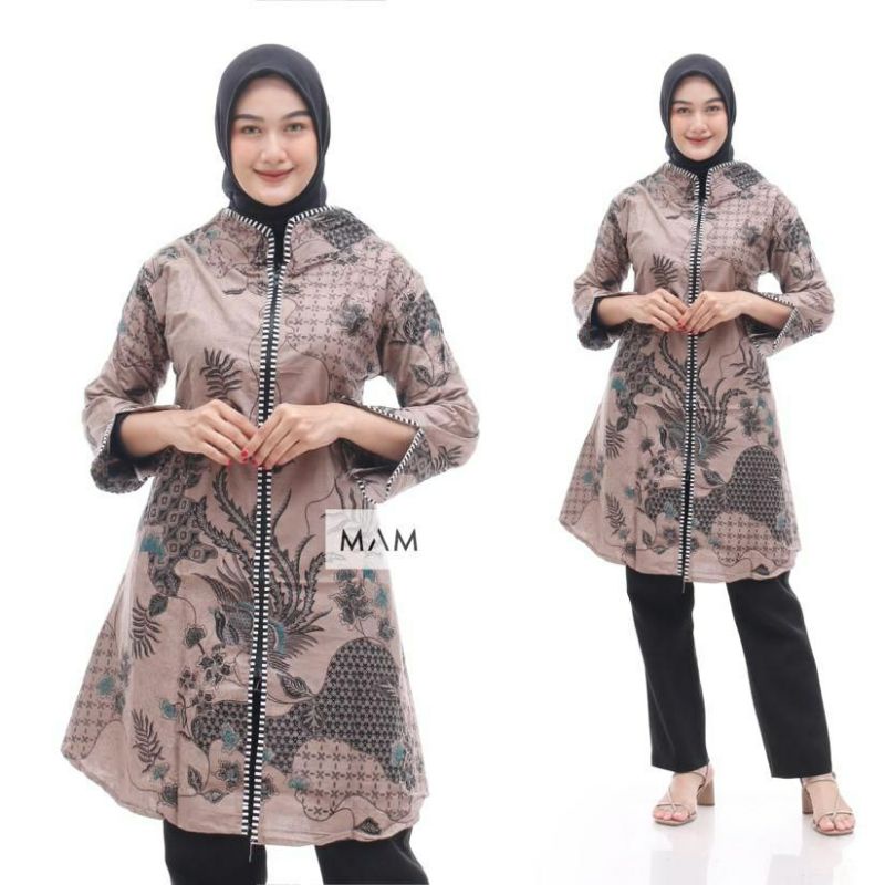 Maura Couple - Sania Ruffle Batik Couple Ori Ndoro Jowi Garansi Termurah Shopee - COUPLE KEMEJA TUNIK TERLARIS