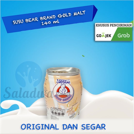 

Susu Bear Brand Gold White Malt 140ml