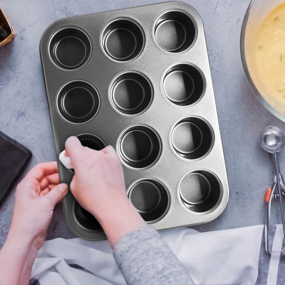 MAXIM BAKEWARE 12 CUP MUFFIN PAN 35x26.4x3.3 cm LOYANG KUE CAKE ANTI LENGKET - BW12MUP(HB)35