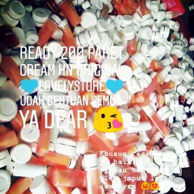 

Cream Hn 30 gr.Original 100%.untuk mencerahkan kulit dan jerawat,,Dijamin Ori
