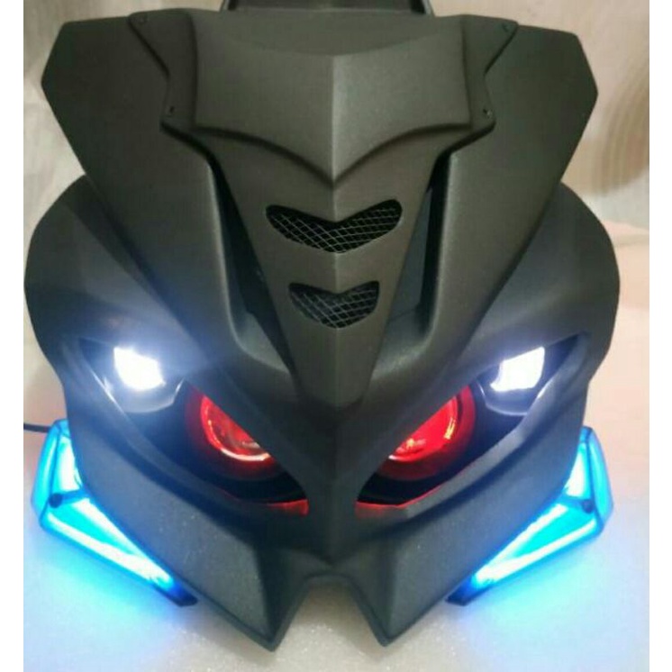 Headlamp custom streetfigter, untuk motor vixion, cb150, Verza, Byson, Tiger, scorpio, MegaPro, MT 2