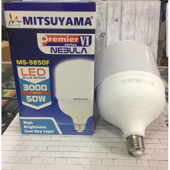 Mitsuyama Bohlam Lampu 50watt Bohlam Premier Series NEBULA Lampu LED murah Lampu Bohlam HEMAT Energi Listrik