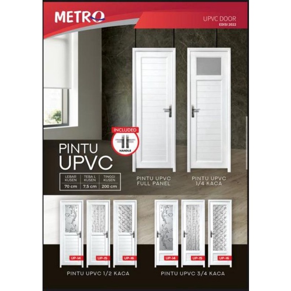Pintu UPVC full panel