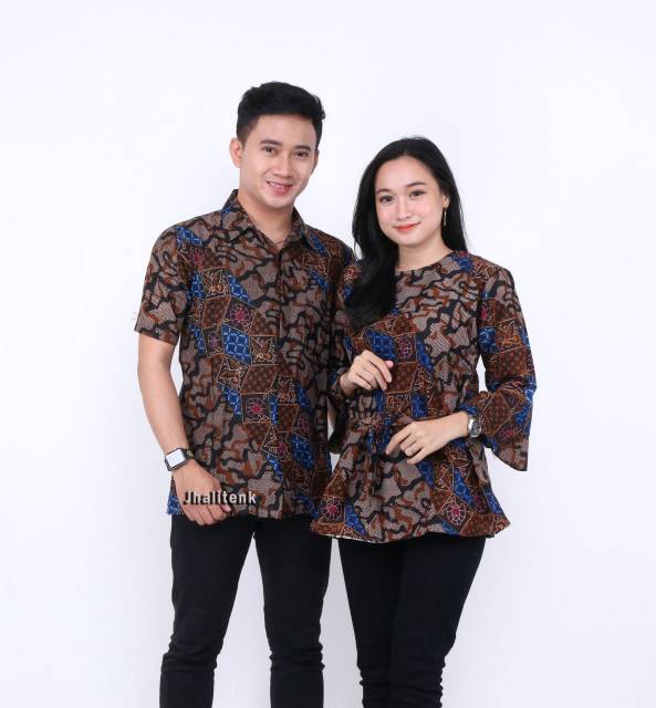 Rama Shinta Couple - Melani Set Couple Lilit Rovella Batik Couple Modern