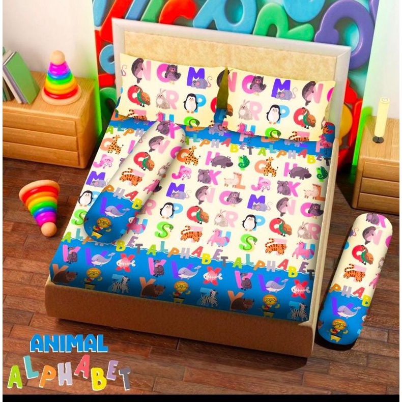 SPREI ANIMAL ALPHABET MURAH UK 160