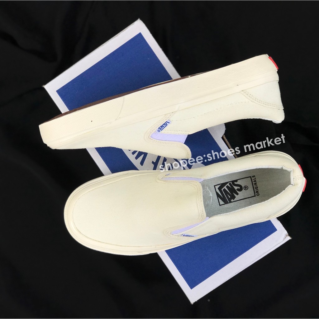 VANS SLIP ON OG OFF WHITE  MIROR PREMIUM IMPORT