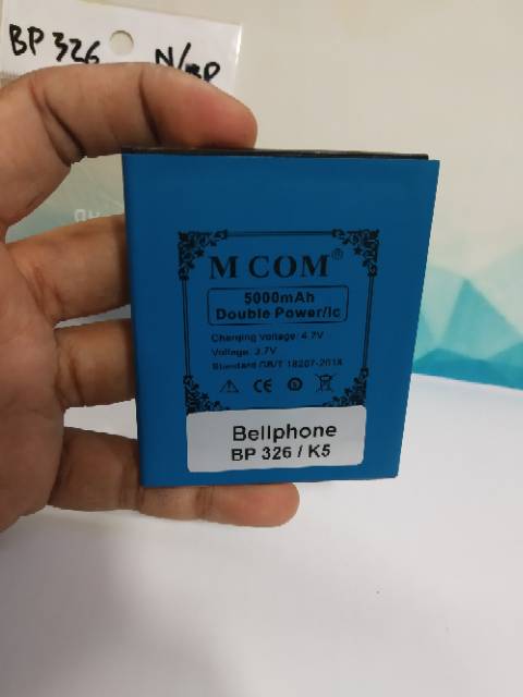 Baterai Bellphone BP326 BP 326 Battery Bellphone K5