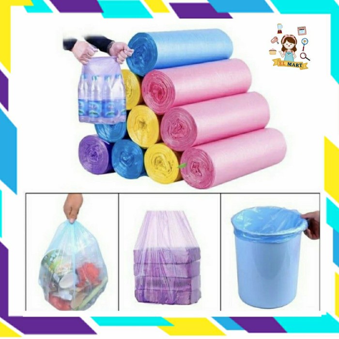 Kresek Kantong Plastik Sampah Roll 40x50cm isi 20Lbr Trash Plastik Bag