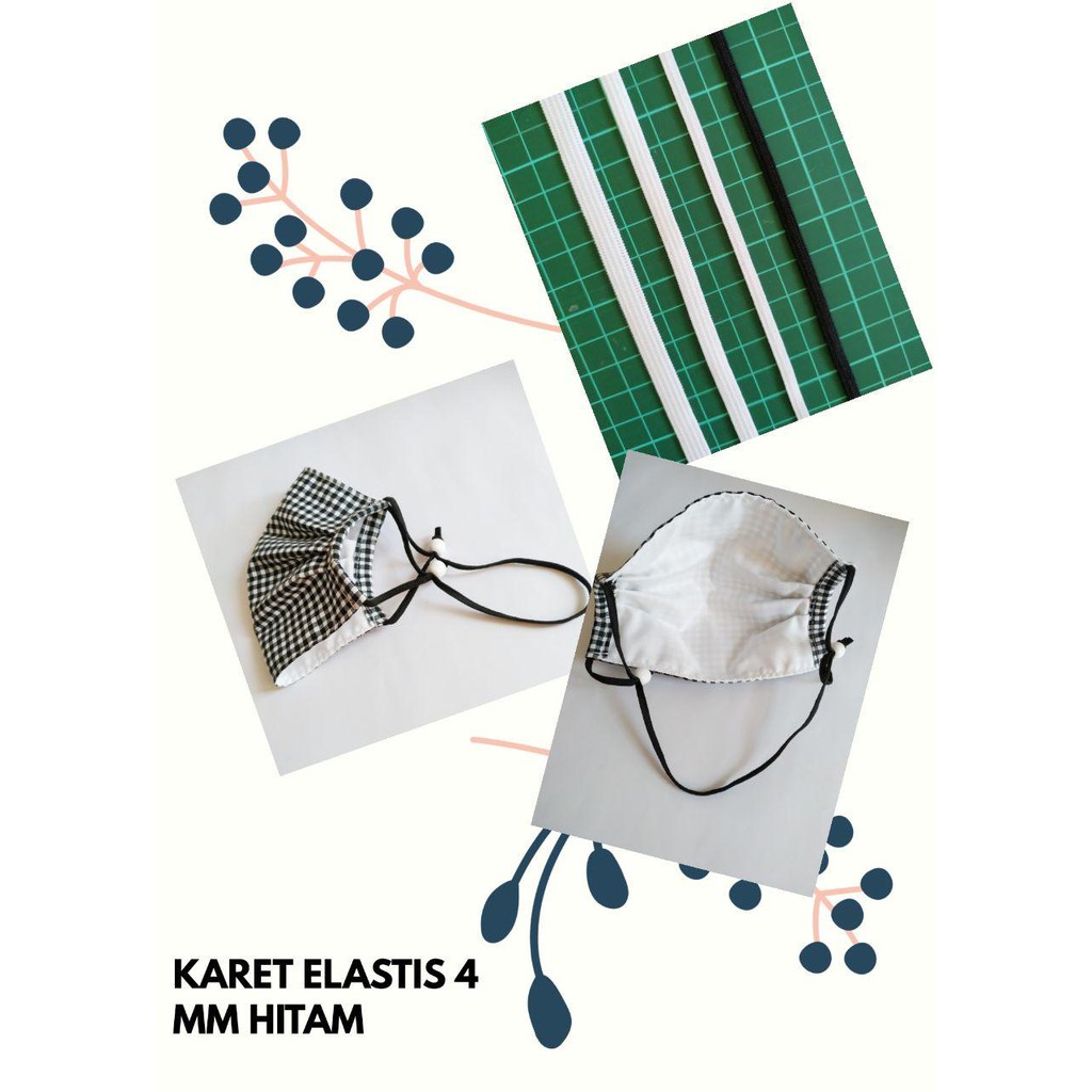 karet elastis  baby 4 mm 1 pak 38 yard(35M)