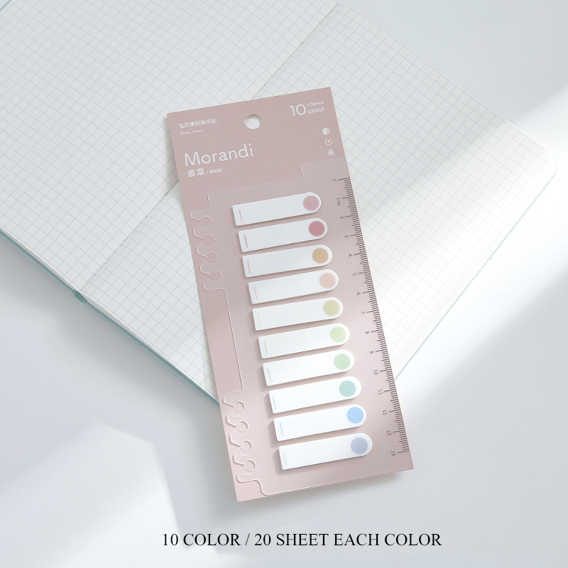 200 Lembar Sticky Note Warna Neon Untuk Pembatas Buku-C
