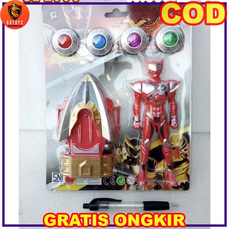 Mainan Boneka Satria Garuda Dengan Jam Tangan Bima X Gotoys Fto235