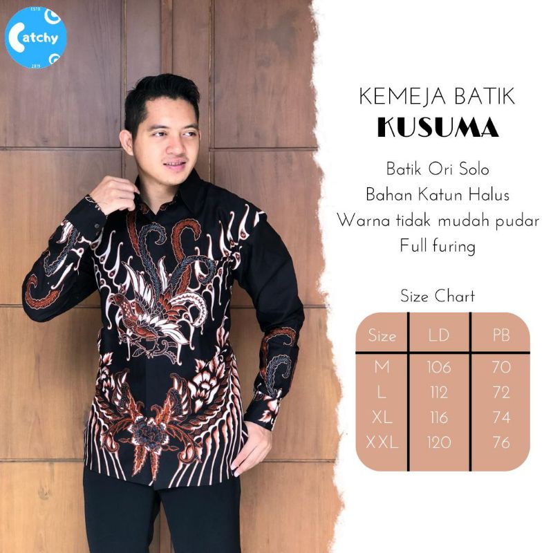 KEMEJA BATIK SOLO GROSIR / KEMEJA PRIA PANJANG PENDEK / Baju batik