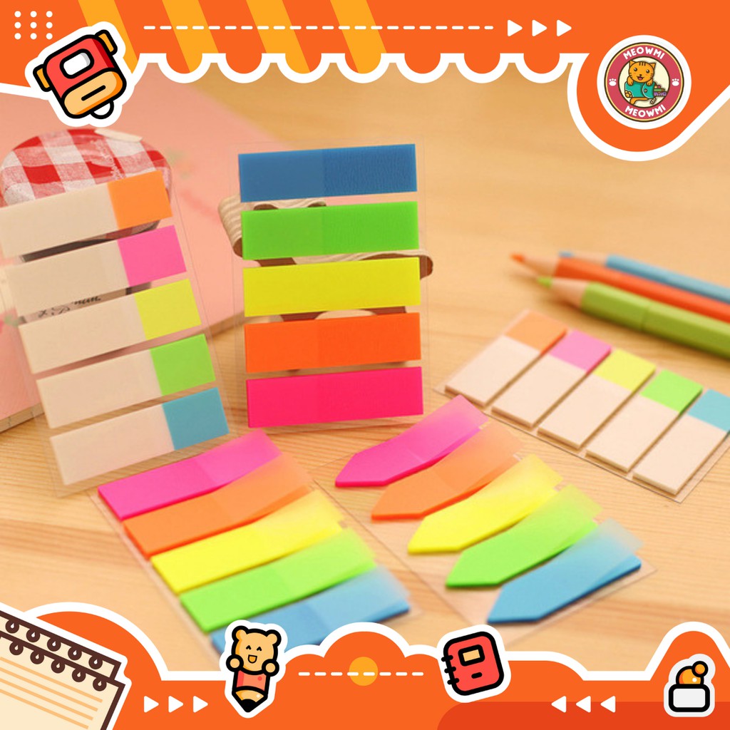 

Pembatas Halaman Page Marker Sticky note rainbow MB0023