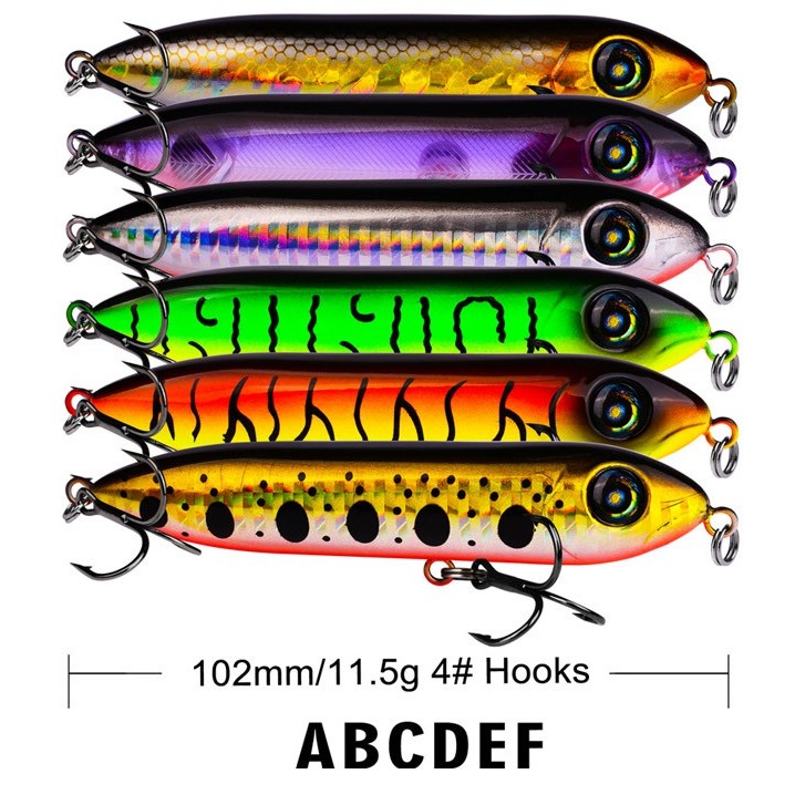 SYFishing 1Pcs Colorful Pencil Fishing Lure 10cm 12g Minnow Umpan Pancing Swimbait Floating Bait Ikan Bass Wobbler Kail Memancing Tackle