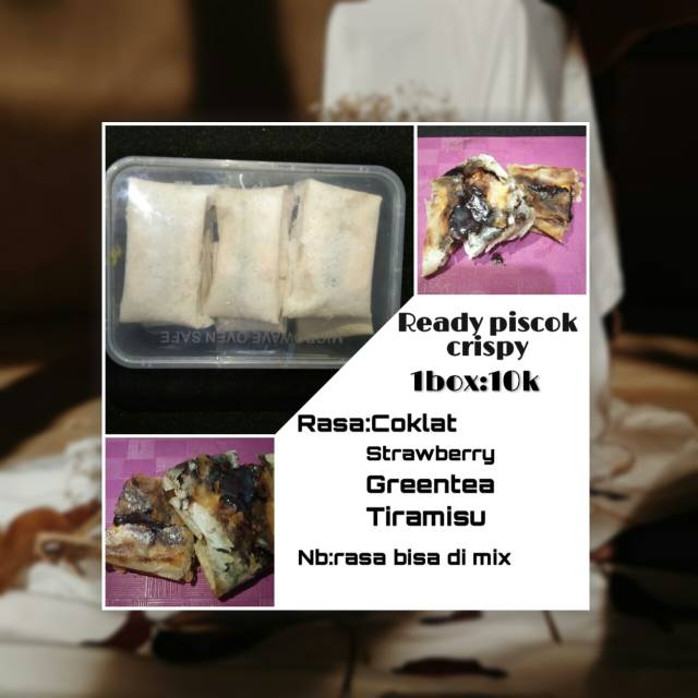 

Piscok pisang coklat frozen